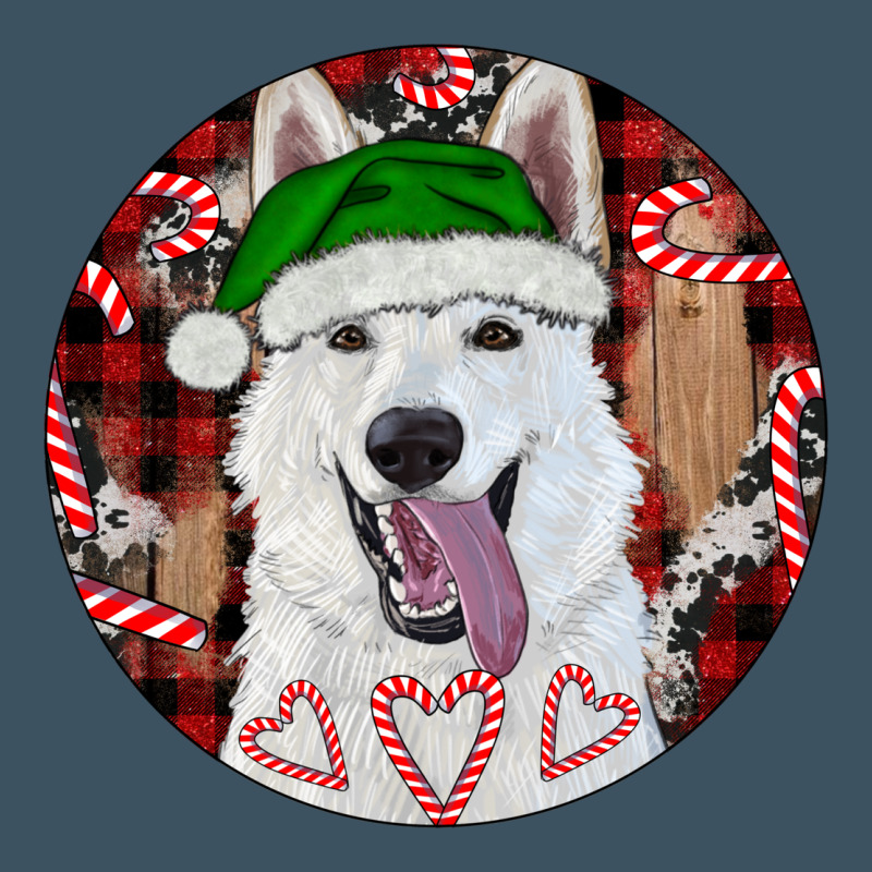 Christmas White Shepherd With Buffalo Plaid Urban Heavy Tee by RanaPortraitStore | Teevron