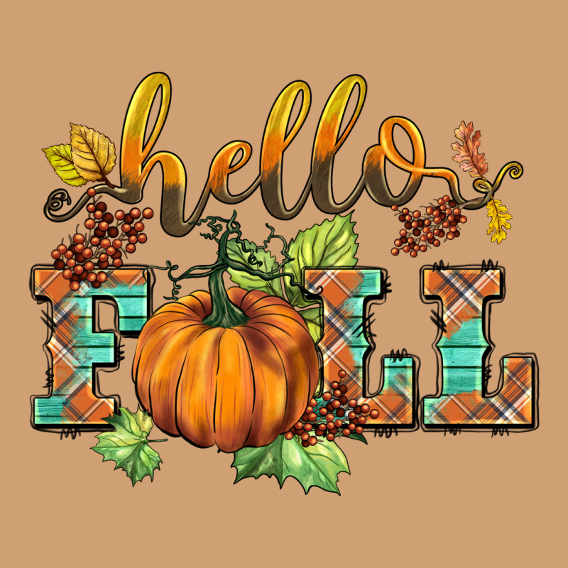 Hello Fall Pumpkin Vintage Tee by BarkalooDesign | Teevron