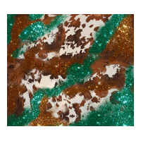 brown cowhide glitter | Teevron