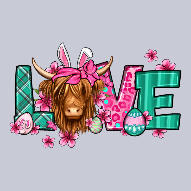 Love Easter Floral Longhaired Cow Heavyweight Hoodie by Jasminsmagicworld | Teevron