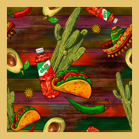 Mexican Food Seamless Pattern Premium Sweatshirt | Teevron