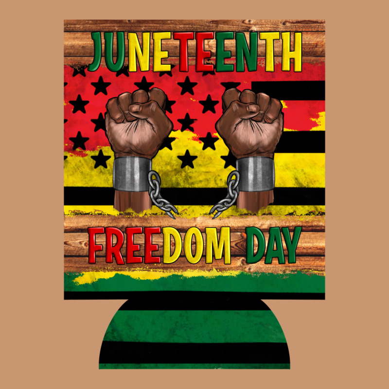 Juneteenth Freedom Day 12 Oz Can Cooler (regular) 2 Heavyweight Hoodie by Artiststas | Teevron