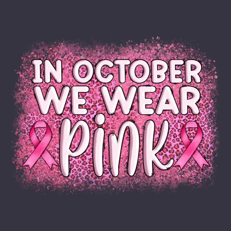 In October We Wear Pink Leopard Glitter Vintage Hoodie by AdoDesignShop | Teevron