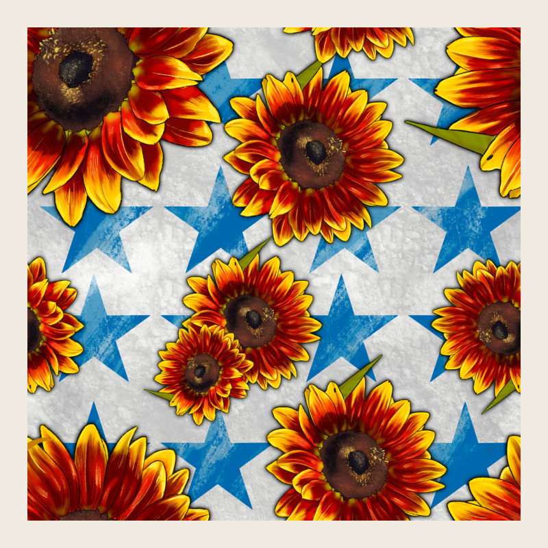 Patriotic Sunflowers And Stars Premium Sweatshirt by BundleAndBundleShop | Teevron