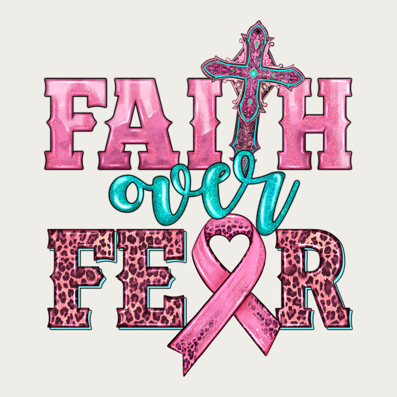Faith Over Fear With Cross And Ribbon Zipper Hoodie by HRA Design Shop | Teevron