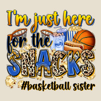 Im Just Here For The Snacks Basketball Sister Urban Heavy Tee | Teevron