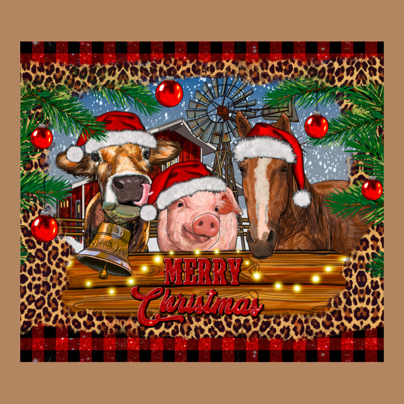 Merry Christmas Cow Pig And Horse Long Sleeve Tee by RanaPortraitStore | Teevron