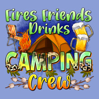 Fires Friends Drinks Camping Crew Long Sleeve Tee | Teevron