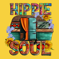 Hippie Soul With Caravan And Flowers Premium Sweatshirt | Teevron