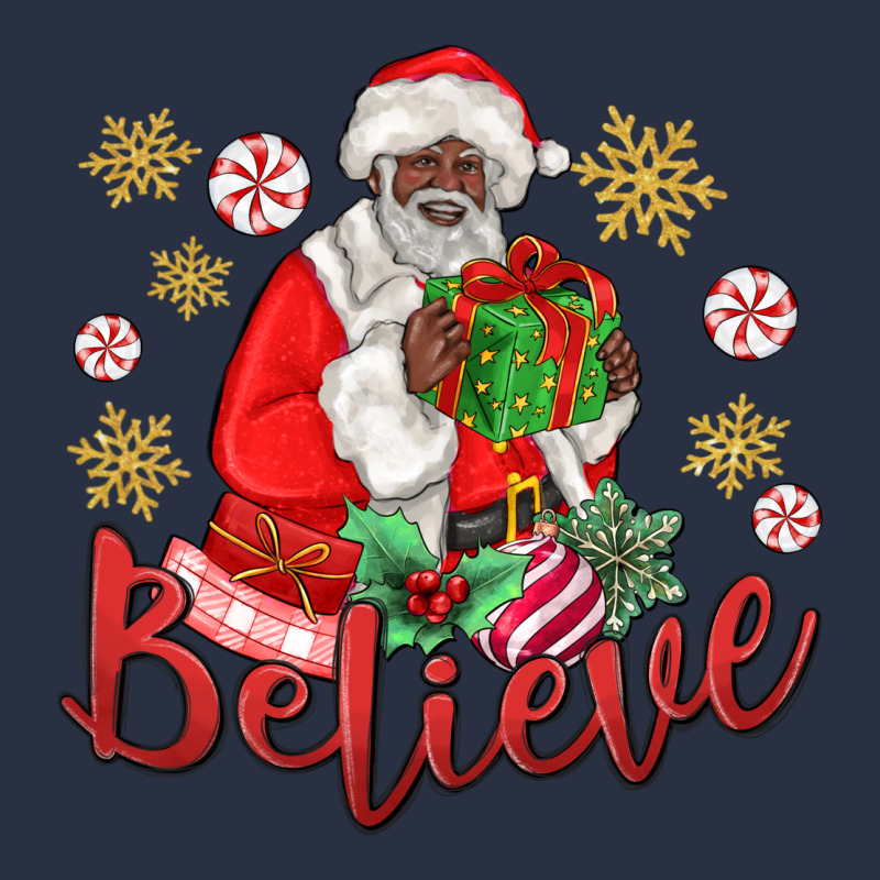 Believe Black Santa Christmas Urban Hoodie by MaliasSmallBusiness | Teevron