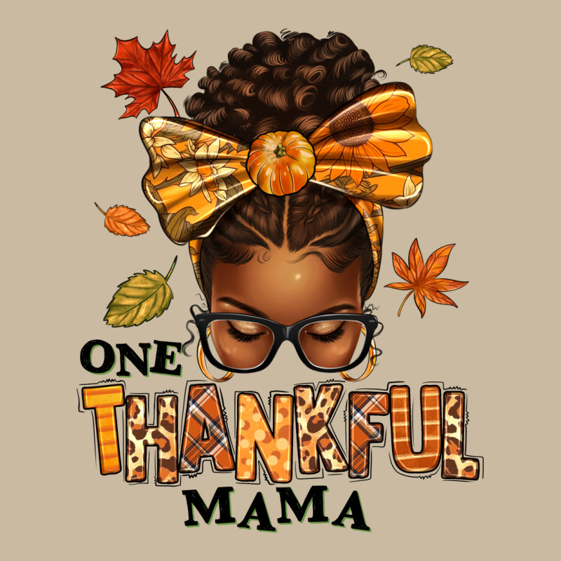 One Thankful Mama Afro Messy Bun Long Sleeve Tee by texasbilliewilder | Teevron