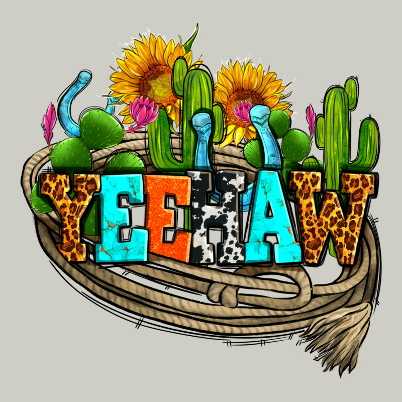 Yeehaw And Cactus With Horseshoe Heavyweight Hoodie by AdoDesignShop | Teevron