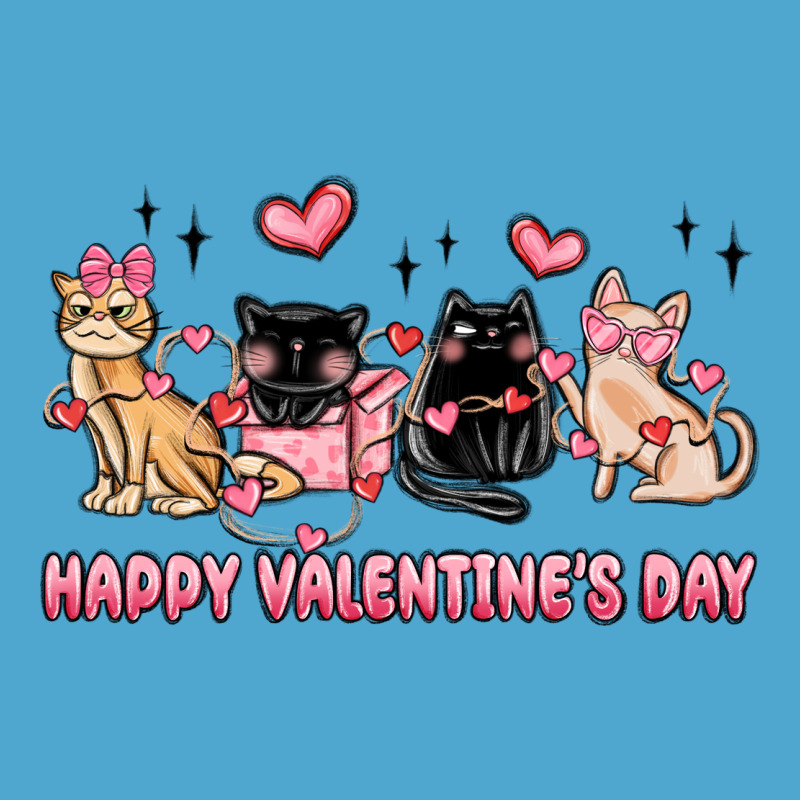 Happy Valentines Day Cats Premium Hoodie by MaliasSmallBusiness | Teevron