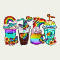 Rainbow Coffee Cups Urban Heavy Tee | Teevron