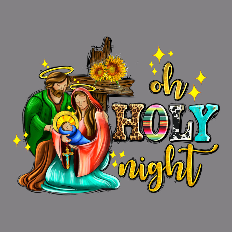 Oh Holy Night With Sunflower And Cross Heavyweight Hoodie by AdoDesignShop | Teevron