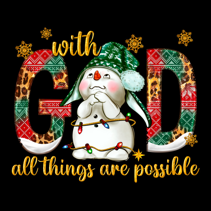 With God All Things Are Possible With Snowman Urban Hoodie by NancyCooperArtShop | Teevron
