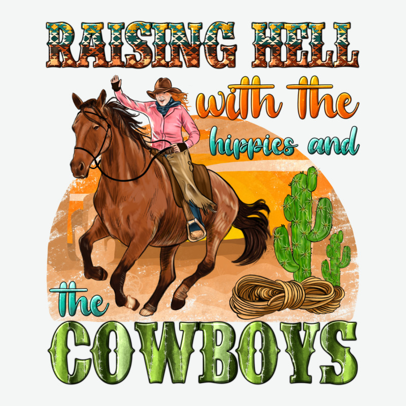 Raising Hell With The Hippies And The Cowboys Urban Heavy Tee by texasbilliewilder | Teevron