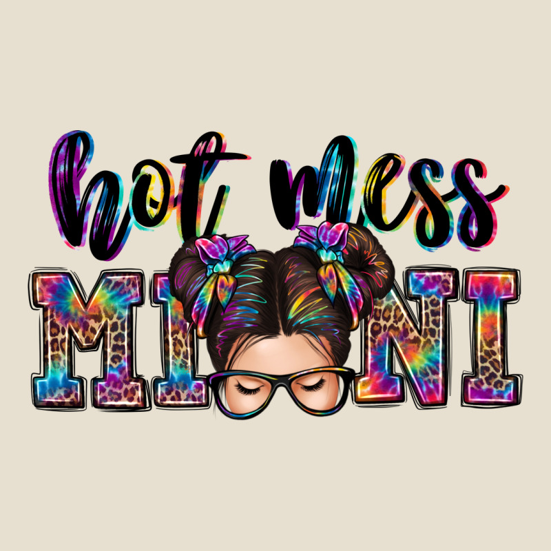 Mess Mini Messy Bun Urban Heavy Tee by Zillion Design Studio | Teevron