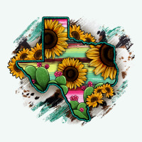 Texas Map Sunflower Cactus Serape Premium Hoodie | Teevron