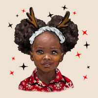 Christmas African Girl Urban Heavy Tee | Teevron