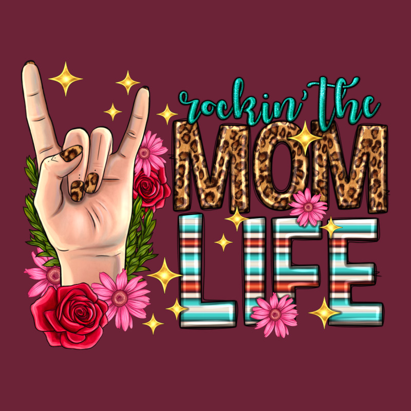 Rockin The Mom Life Mothers Day Long Sleeve Tee by texasbilliewilder | Teevron