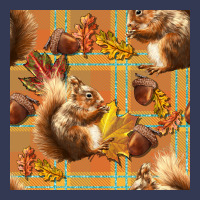 Fall Squirrel And Plaid Seamless Heavyweight Hoodie | Teevron