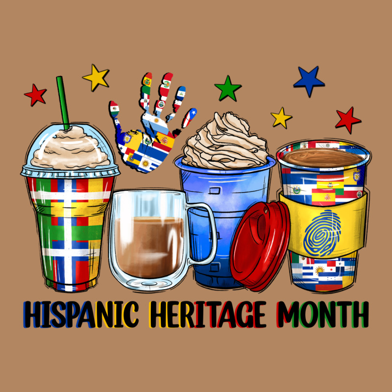 Hispanic Heritage Month Coffee Cups Long Sleeve Tee by Zillion Design Studio | Teevron
