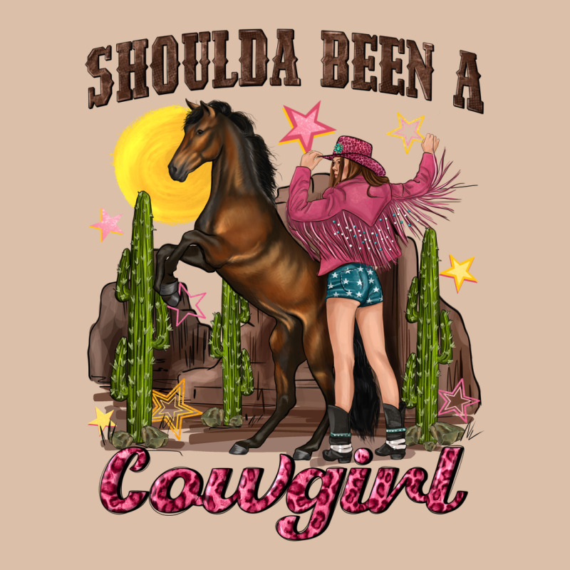 Shoulda Been A Cowgirl Bucking Horse Urban Heavy Tee by texasbilliewilder | Teevron