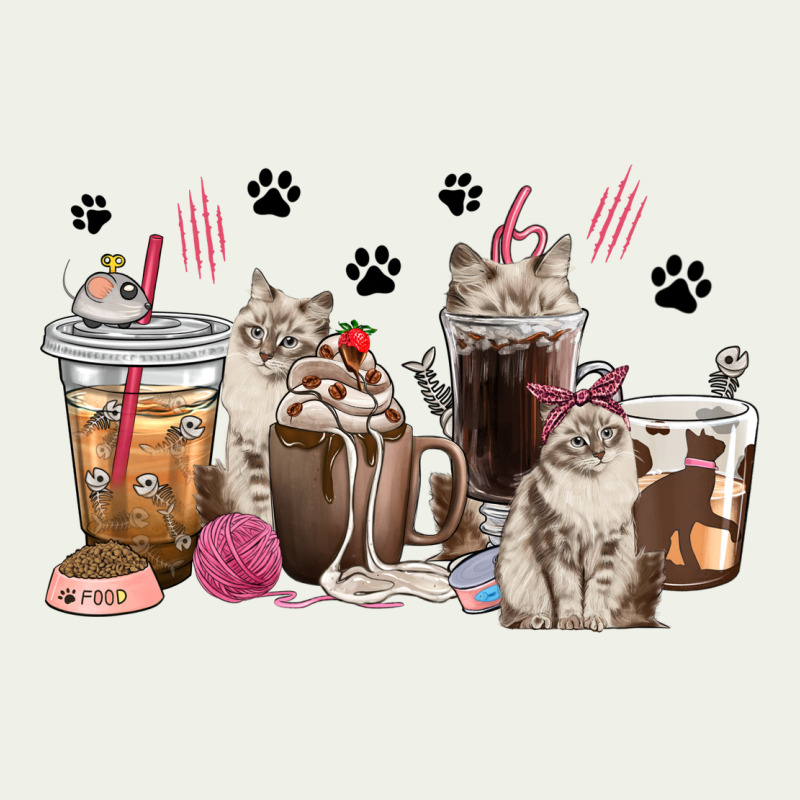 Siberian Cat Coffee Cups Urban Heavy Tee by texasbilliewilder | Teevron