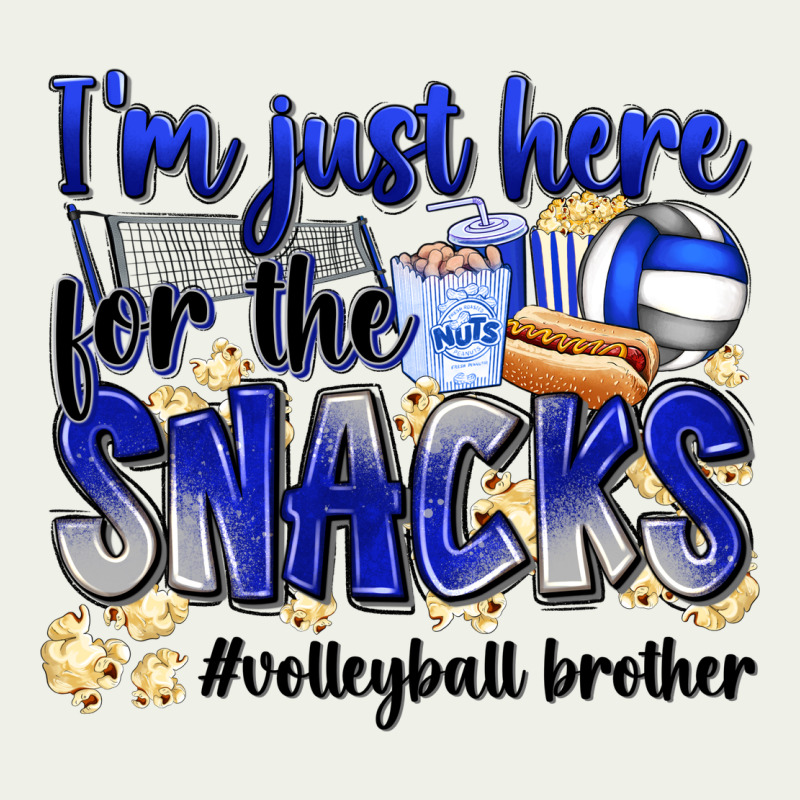 Im Just Here For The Snacks Volleyball Brother Urban Heavy Tee by Zillion Design Studio | Teevron