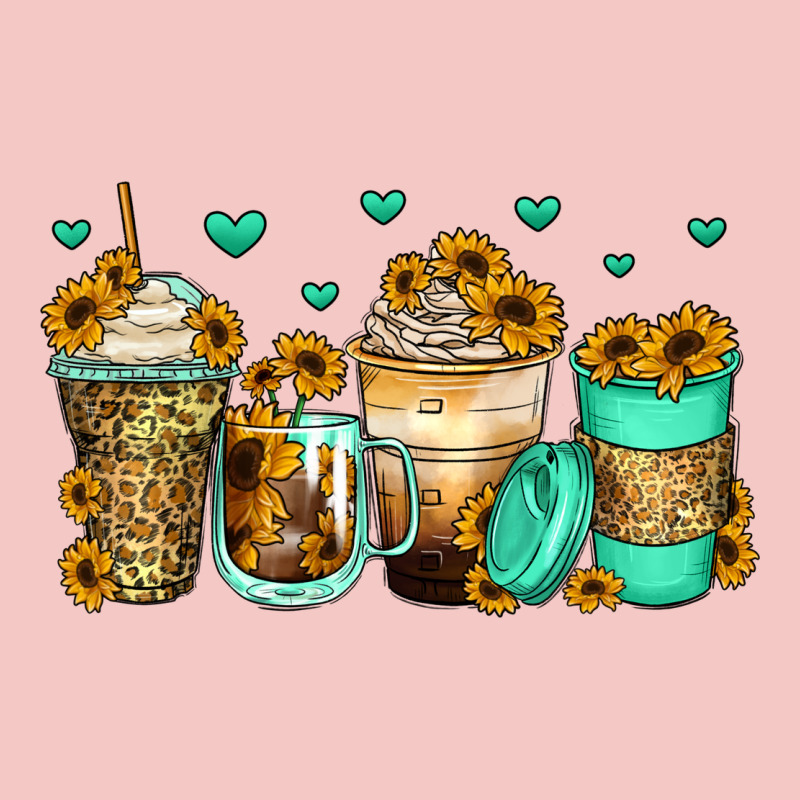Sunflowers Coffee Cups Urban Heavy Tee by Zillion Design Studio | Teevron