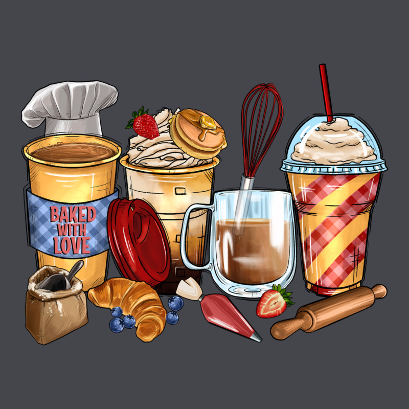 Bakery Coffee Cups Long Sleeve Tee by Zillion Design Studio | Teevron