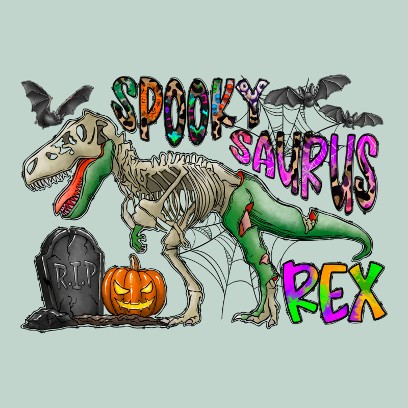 Spooky Saurus Rex Zipper Hoodie by CowhideDigitalArt | Teevron