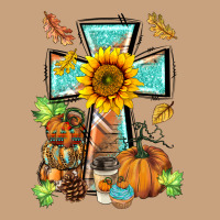Western Thankful Cross Pumpkin Vintage Tee | Teevron