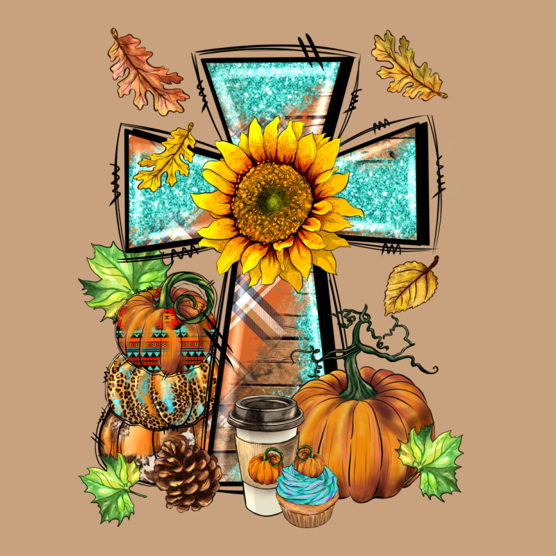 Western Thankful Cross Pumpkin Vintage Tee by BarkalooDesign | Teevron