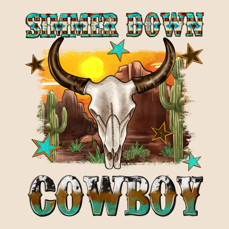 Simmer Down Cowboy Urban Heavy Tee by texasbilliewilder | Teevron