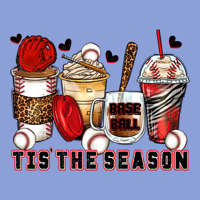 Tis' The Season Baseball Coffee Cups Long Sleeve Tee by Zillion Design Studio | Teevron