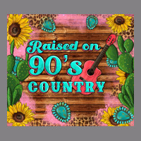 Raised 90's Country Guitar Cactus Sunflower's Heavyweight Hoodie | Teevron