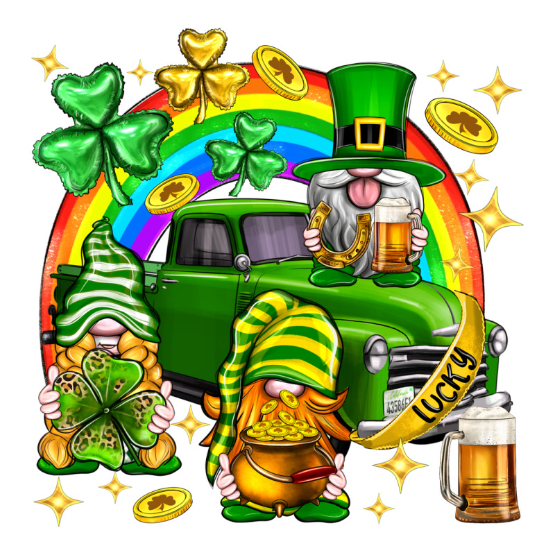 St. Patrick's Day Gnomies Truck Zipper Hoodie by Neo Western | Teevron