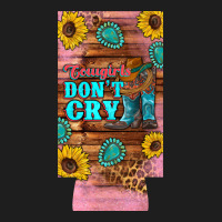 Cowgirls Don't Crty Boots Hat Sunflowers 12 Oz Can Cooler  (slim) Heavyweight Hoodie | Teevron