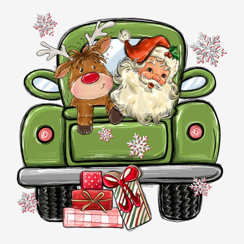 Christmas Santa And Reindeer Truck Urban Hoodie by MaliasSmallBusiness | Teevron