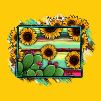 Wyoming Map Sunflower Cactus Serape Premium Hoodie | Teevron