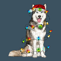 Husky Christmas Lights Urban Heavy Tee | Teevron