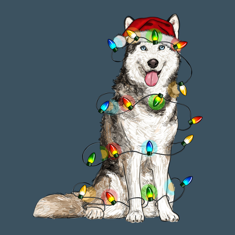 Husky Christmas Lights Urban Heavy Tee by RanaPortraitStore | Teevron