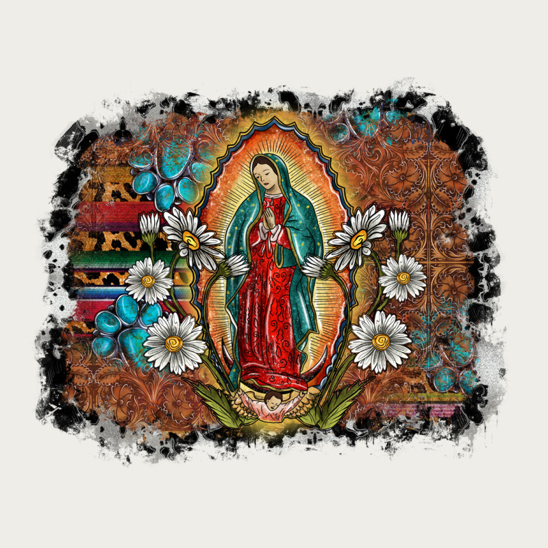Virgin Mary Zipper Hoodie by SublimationCraftShop | Teevron