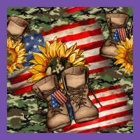 Usa Flag With Army Boot Seamless Pattern Premium Sweatshirt | Teevron