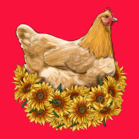 Chicken With Sunflowers Classic Tee | Teevron
