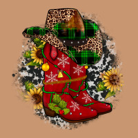 Christmas Cowboy Boots Heavyweight Hoodie | Teevron