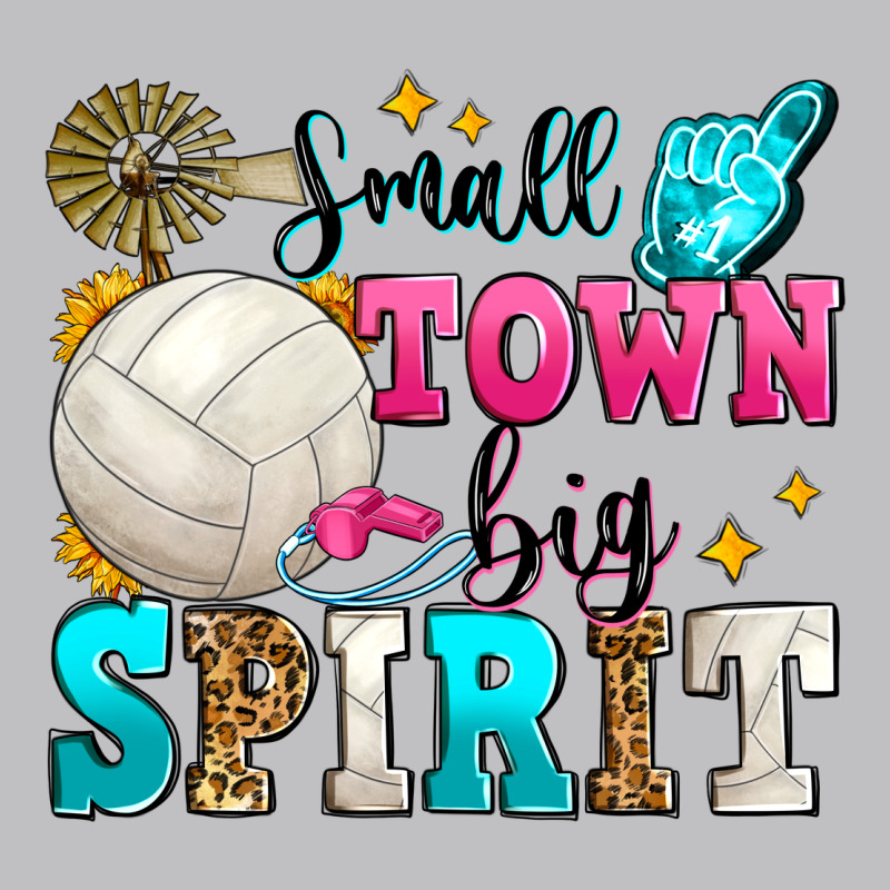 Small Town Big Spirit Volleyball Classic Tee by Zillion Design Studio | Teevron