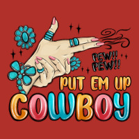 Western Turquoise Put Em Up Cowboy Premium Hoodie | Teevron